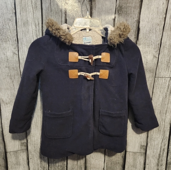 Old Navy Navy Blue Coat‎ for Girls - Picture 1 of 4